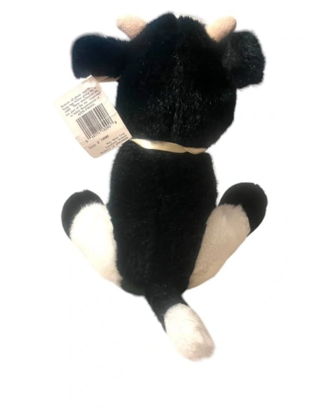 Mary Meyer ALFALFA 1991 Plush Black & White Cow 9”